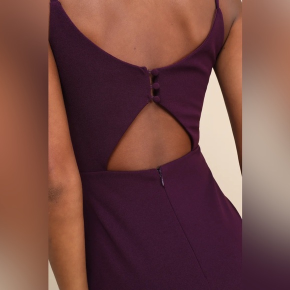 Lulus Moments of Bliss Purple Backless Mermaid Maxi Dress - Picture 5 of 8